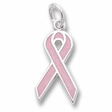 Enameled Breast Cancer Ribbon